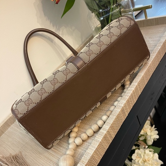 GUCCI Vintage Jackie Bardot Cloth & Leather Trimmed Bag - Picture 10 of 16